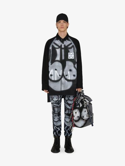 Givenchy x Chito Black Graffiti Rottweiler Overshirt 10
