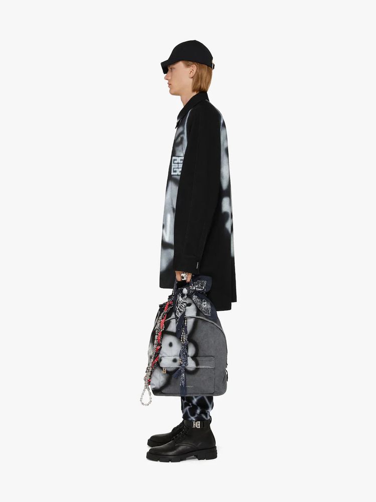 Givenchy x Chito Black Graffiti Rottweiler Overshirt 4
