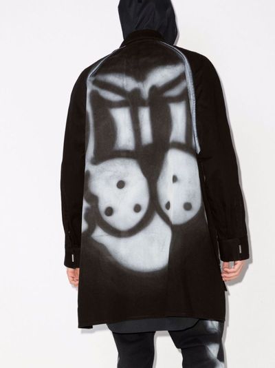 Givenchy x Chito Black Graffiti Rottweiler Overshirt 5