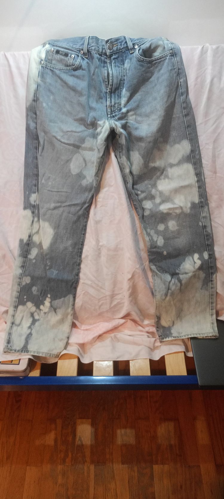 Bleached Denim Jeans