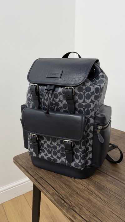 Coach Sprint Backpack Signature Denim/Chalk - £675RRP
