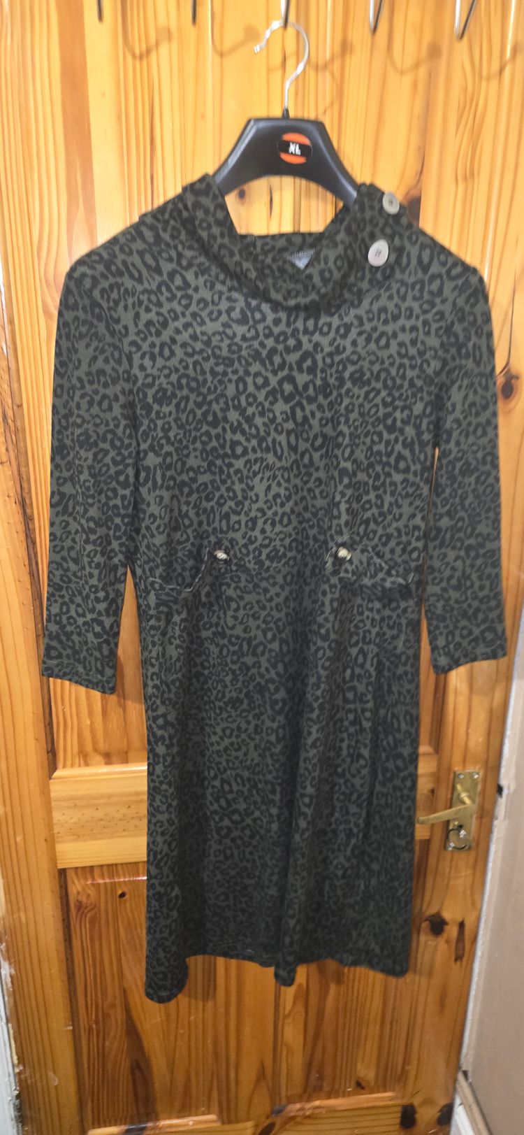 Other Long Sleeve Leopard Print Dress product image