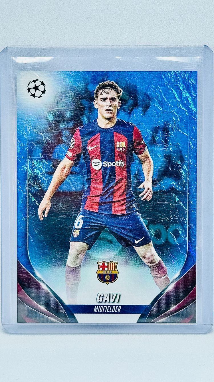 /175 - Gavi - Barcelona - blue jade - Topps UCC Jade 2023-24 image 1