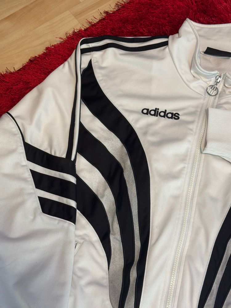 Immagine di Adidas White And Black Track Jacket Retro vintage 2
