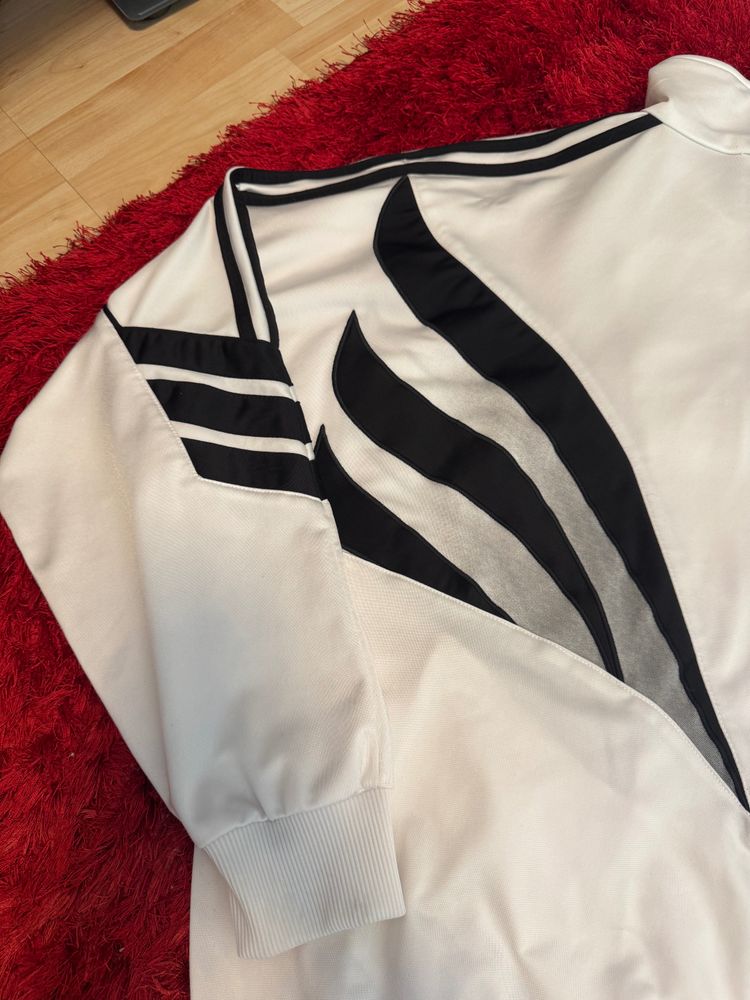 Immagine di Adidas White And Black Track Jacket Retro vintage 3