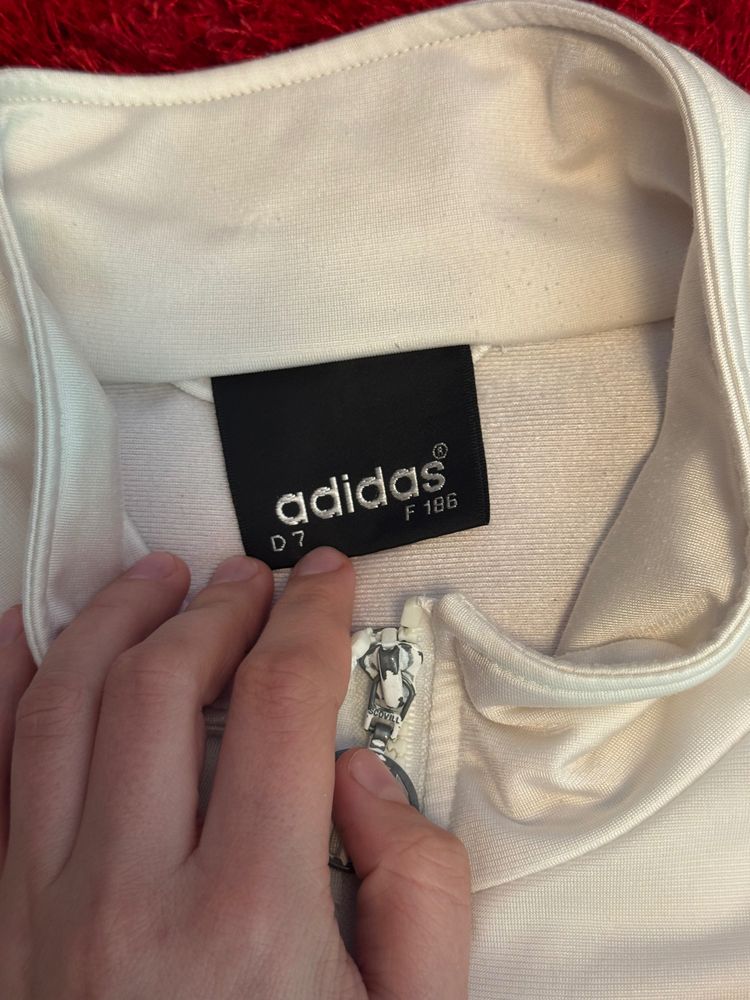 Immagine di Adidas White And Black Track Jacket Retro vintage 4
