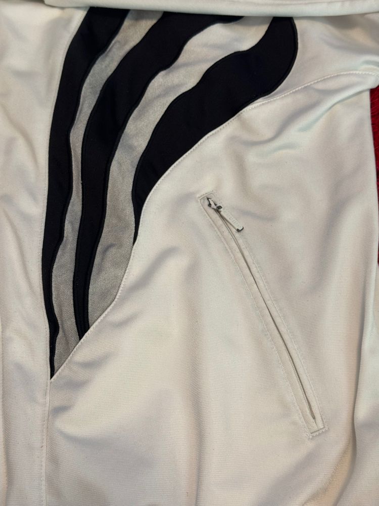 Immagine di Adidas White And Black Track Jacket Retro vintage 6