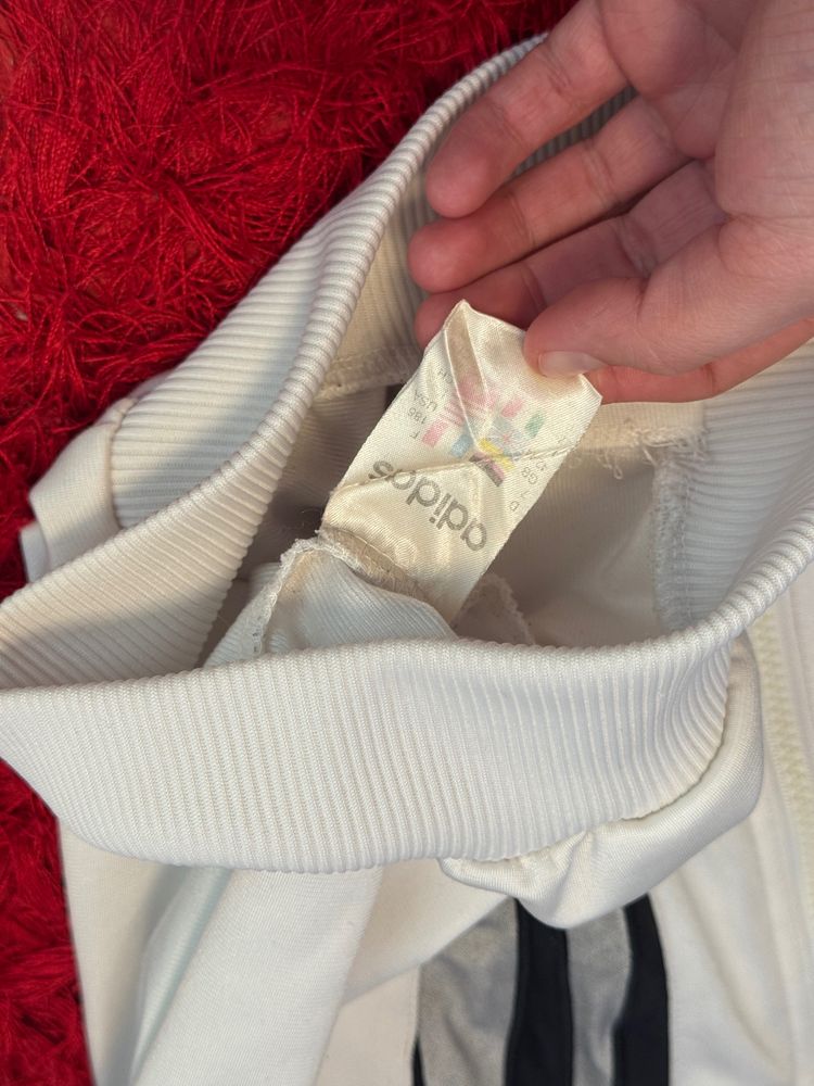 Immagine di Adidas White And Black Track Jacket Retro vintage 8