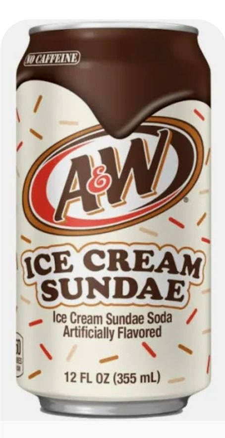 A&W Ice Cream Sundae Soda 12 Fl Oz Can 2