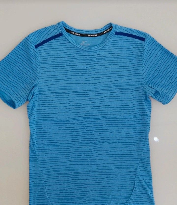 Nike Blue Striped Short Sleeve T-Shirt product image