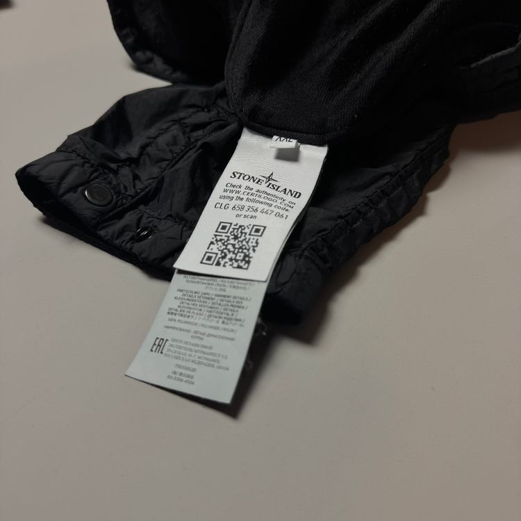 Immagine di Stone island Black Nylon Crinkle Reps NY Overshirt - XXL 3