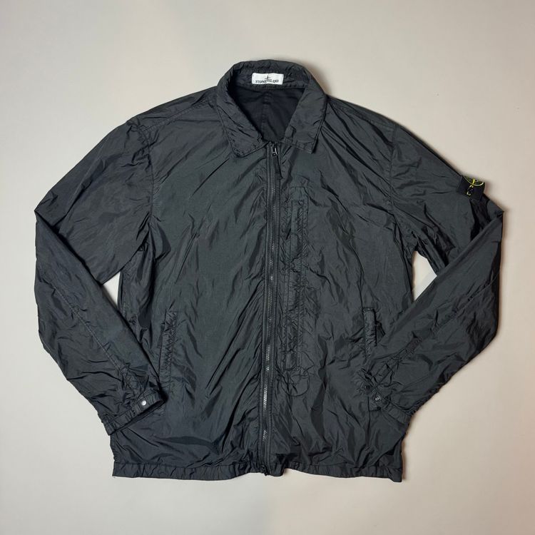 Stone island Black Nylon Crinkle Reps NY Overshirt - XXL imagen 1