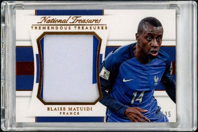 /35 Blaise Matuidi Panini National Treasures Tremendous 2018