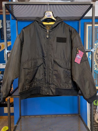 Black Aviation Flight Jacket