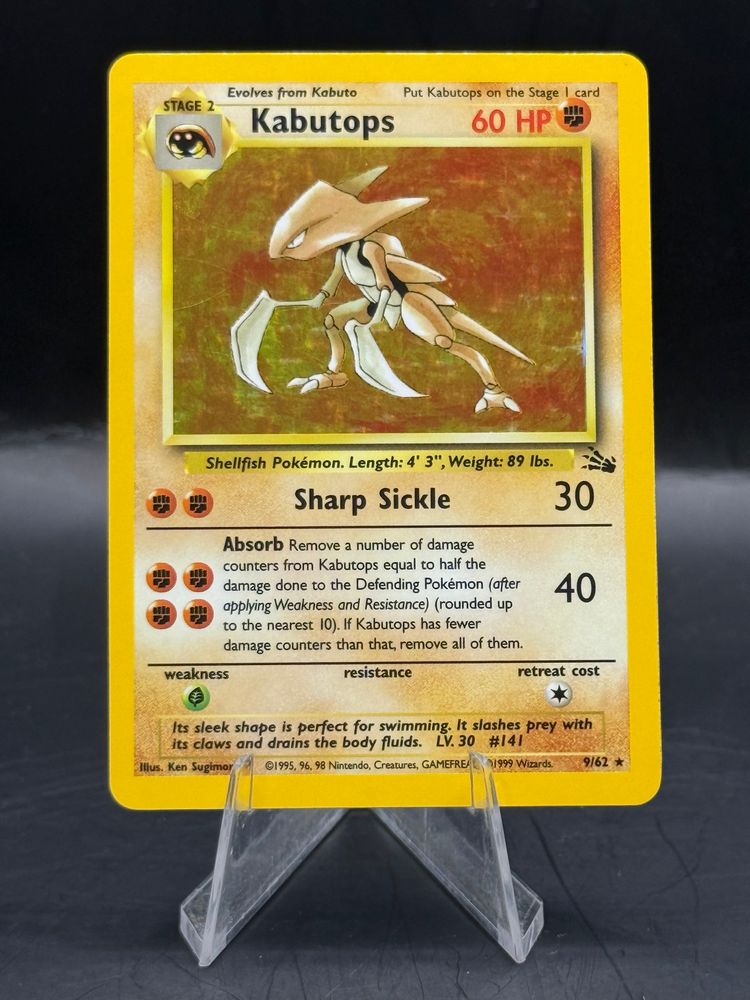 Pokemon Kabutops Fossil Holo 9/62 (L/P)