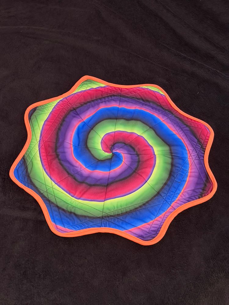 Spinning cloth  Colorful Psychedelic Patterned  7