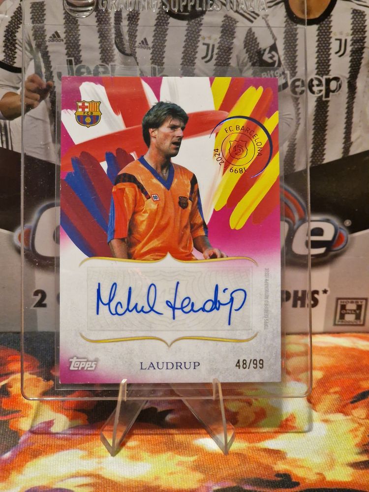 Topps Michel Laudrup Signed /99 Topps Barcellona product image