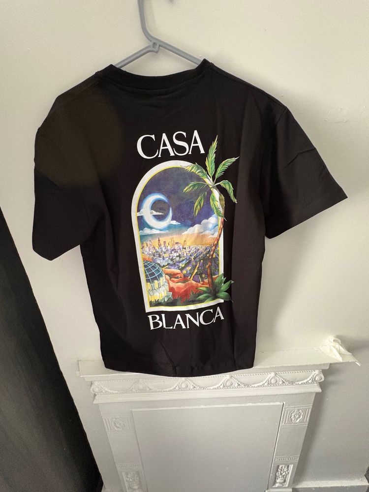 Casa Blanca Black Graphic T-Shirt image 2