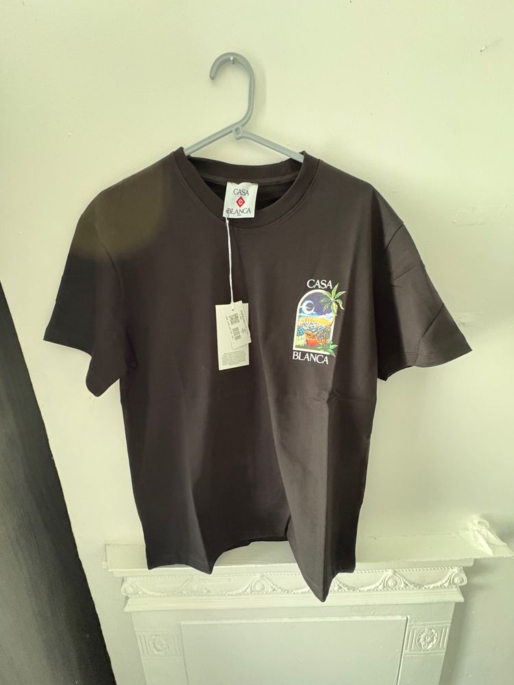 Casa Blanca Black Graphic T-Shirt image 1