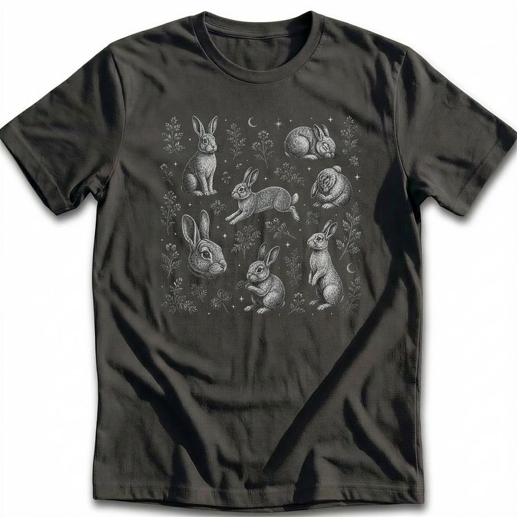 Bunny Fine Etching T-Shirt AU 3