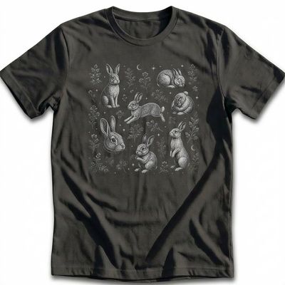 Bunny Fine Etching T-Shirt AU 3