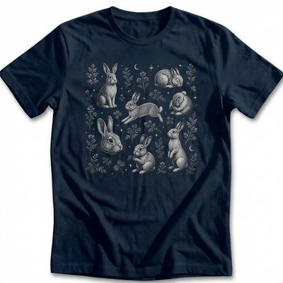 Bunny Fine Etching T-Shirt AU 1