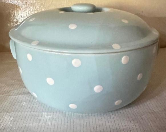 Blue Ceramic Container With Lid 4
