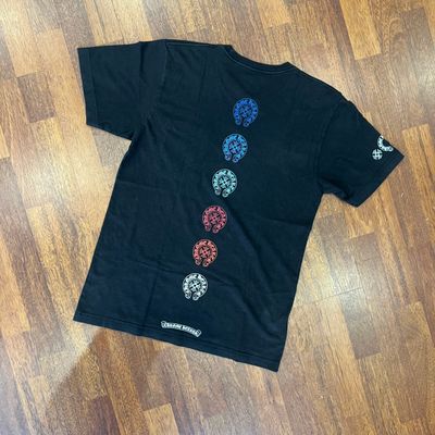 Chrome Hearts Multi Color Horse Shoe T-shirt Black Taglia M (Usata)