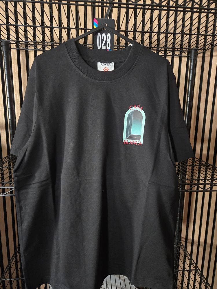 B132 Casablanca Arche Black Tee Brand New
