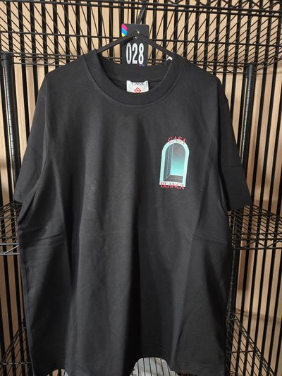 B132 Casablanca Arche Black Tee Brand New