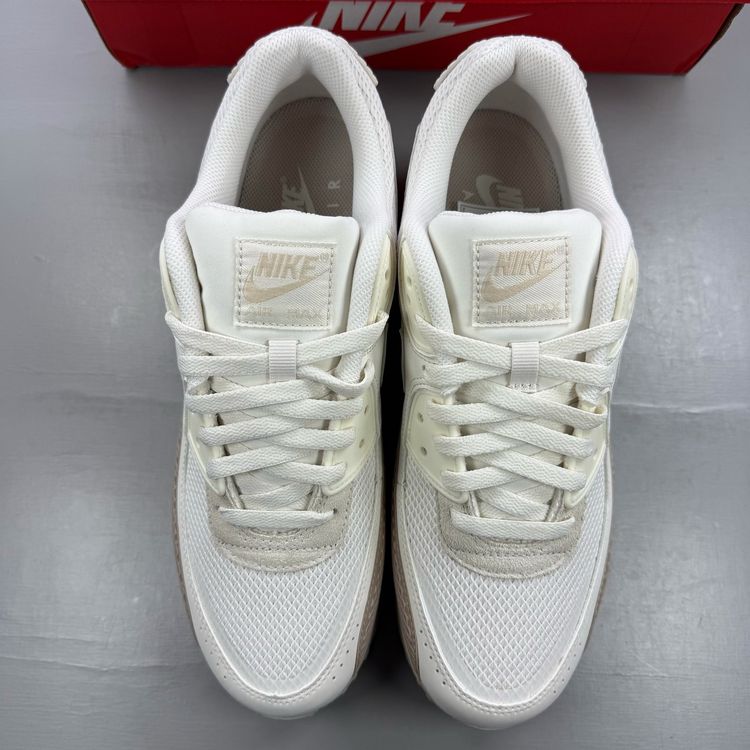 Nike Air Max 90 Size UK 9 Premium Phantom Cream Beige Men's Trainers IM5759-001 image 2