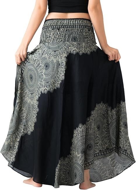 Black And White Patterned Wrap Skirt image 2