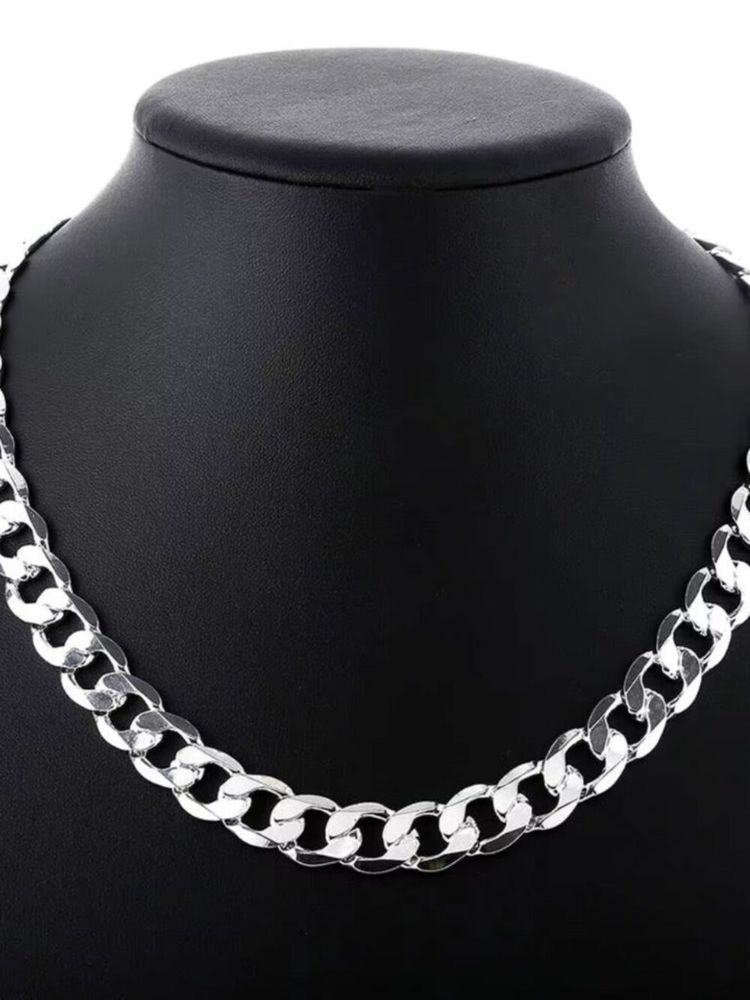 Silver Chain Necklace obraz 3