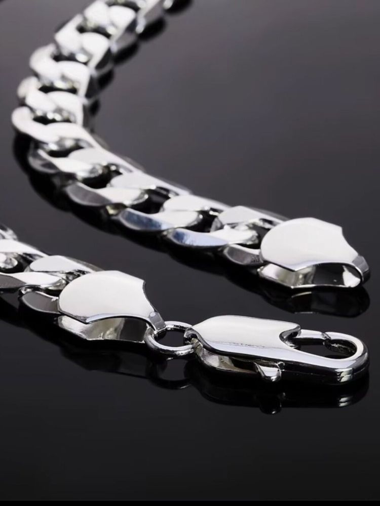 Silver Chain Necklace obraz 2