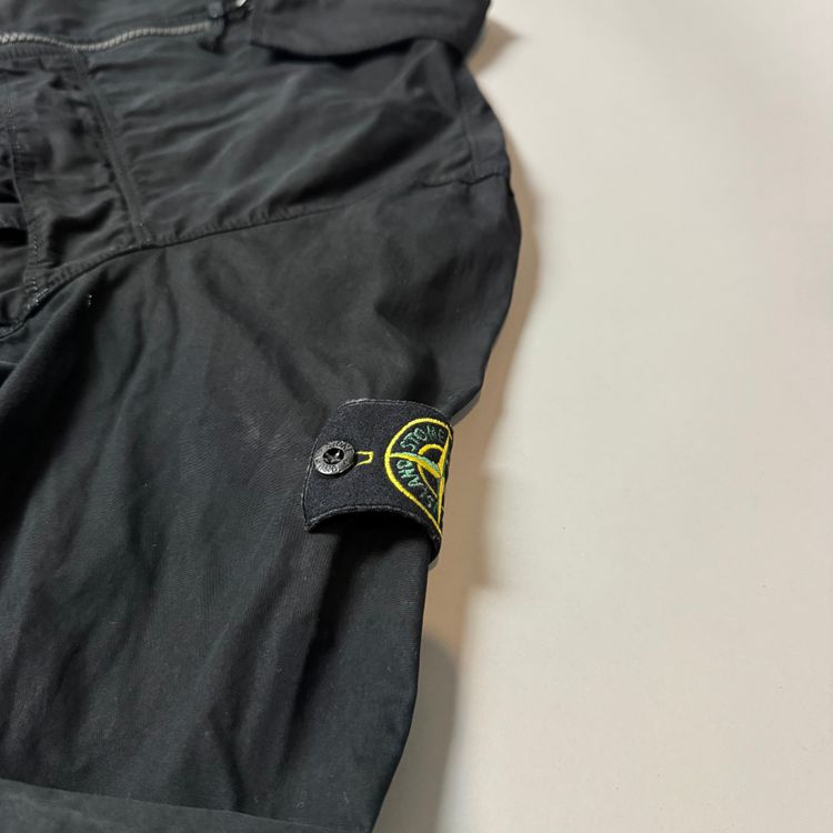 Stone Island Black Cotton Overshirt - XL imagen 2