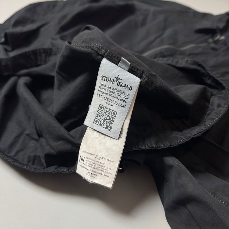 Stone Island Black Cotton Overshirt - XL imagen 4