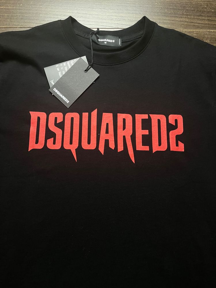 Dsquared2 Black T-Shirt With Red Logo image 1