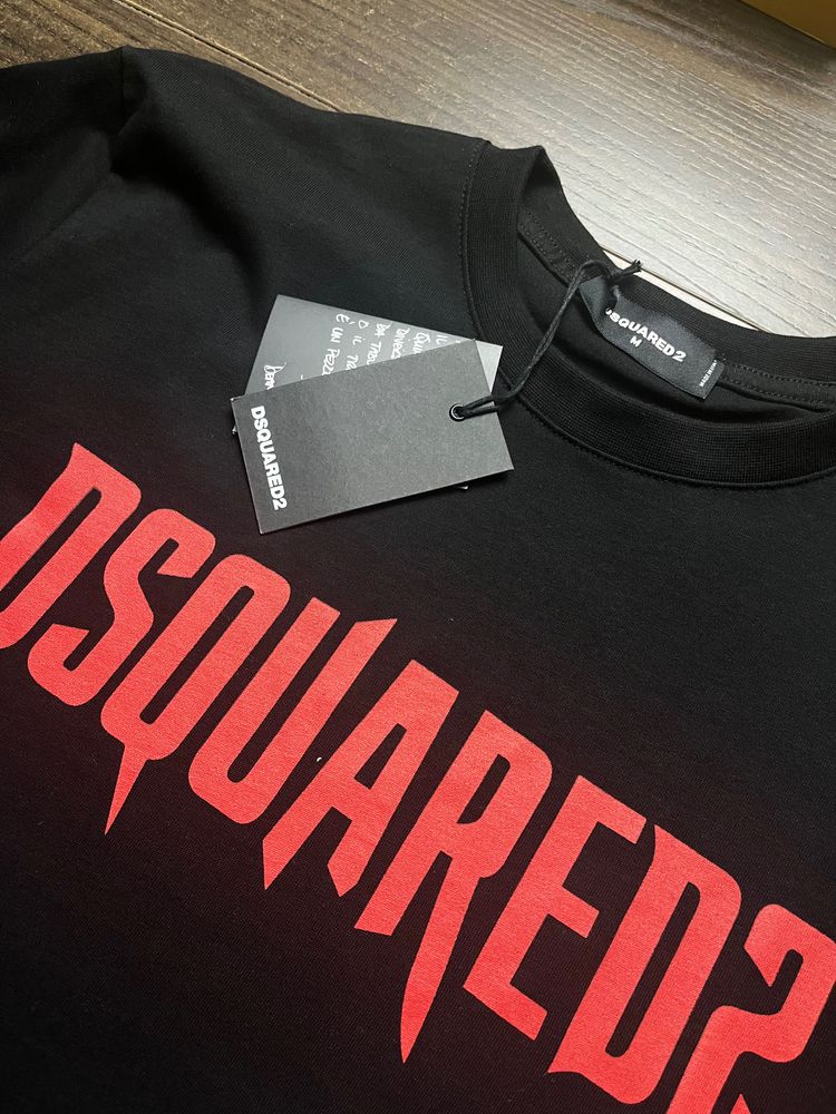 Dsquared2 Black T-Shirt With Red Logo image 2