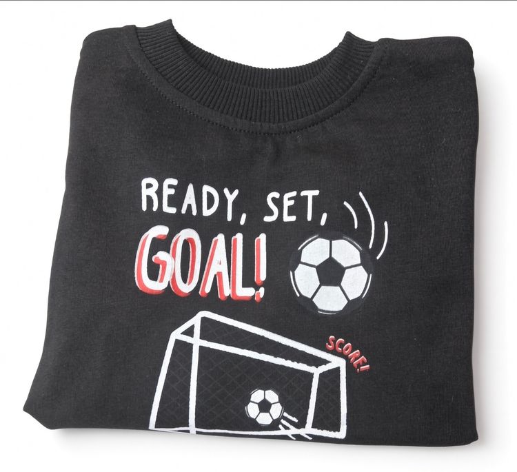 Black Kids Sweatshirt And Jogger Set image 5