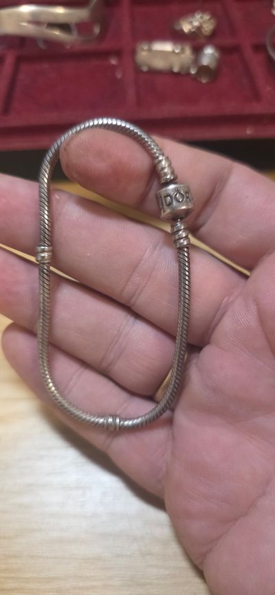925 sterling Silver Pandora Charm Bracelet