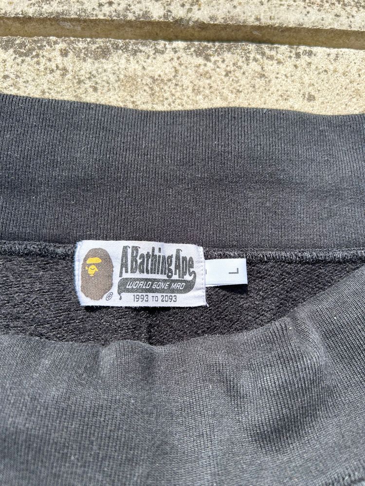 A Bathing Ape Black Joggers With Shark Face And ABC Camo Pocket - Size Large image 5