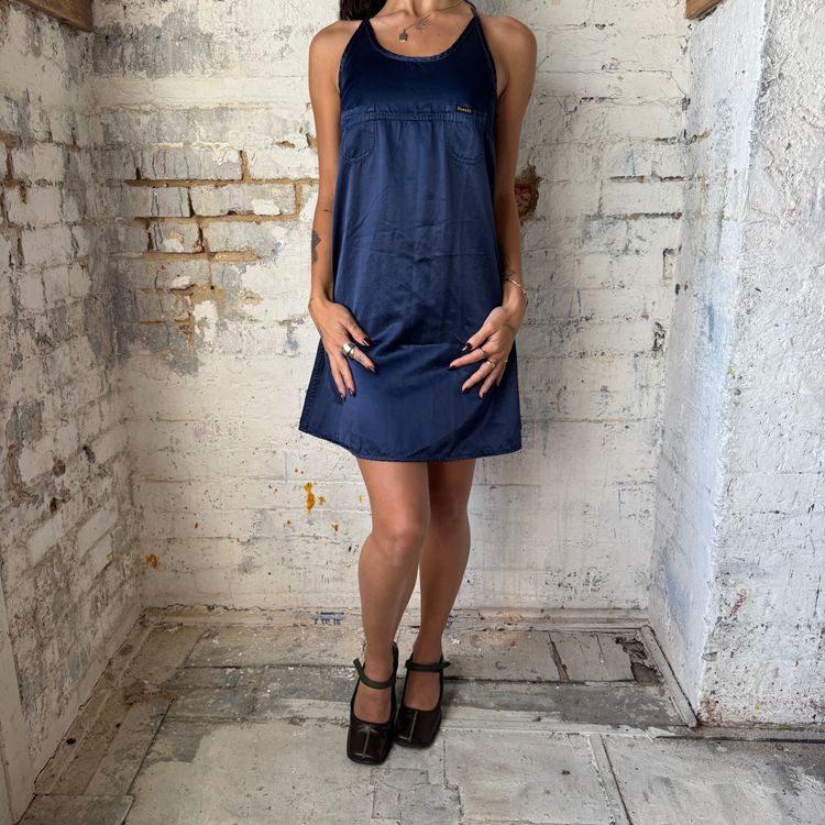 Diesel navy blue sleeveless dress