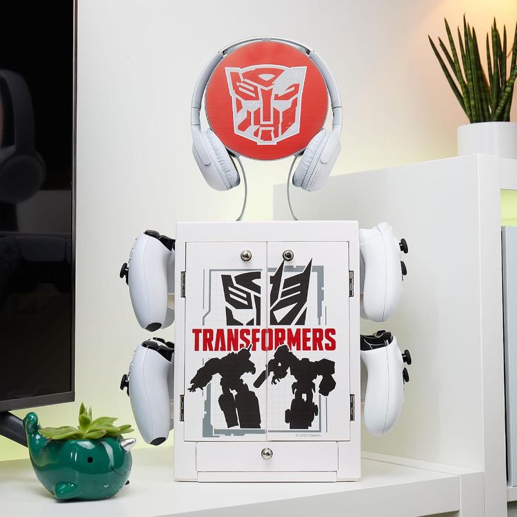 Immagine di Numskull Official Transformers LED Light Gaming Locker, Controller Holder & Headset Stand 5
