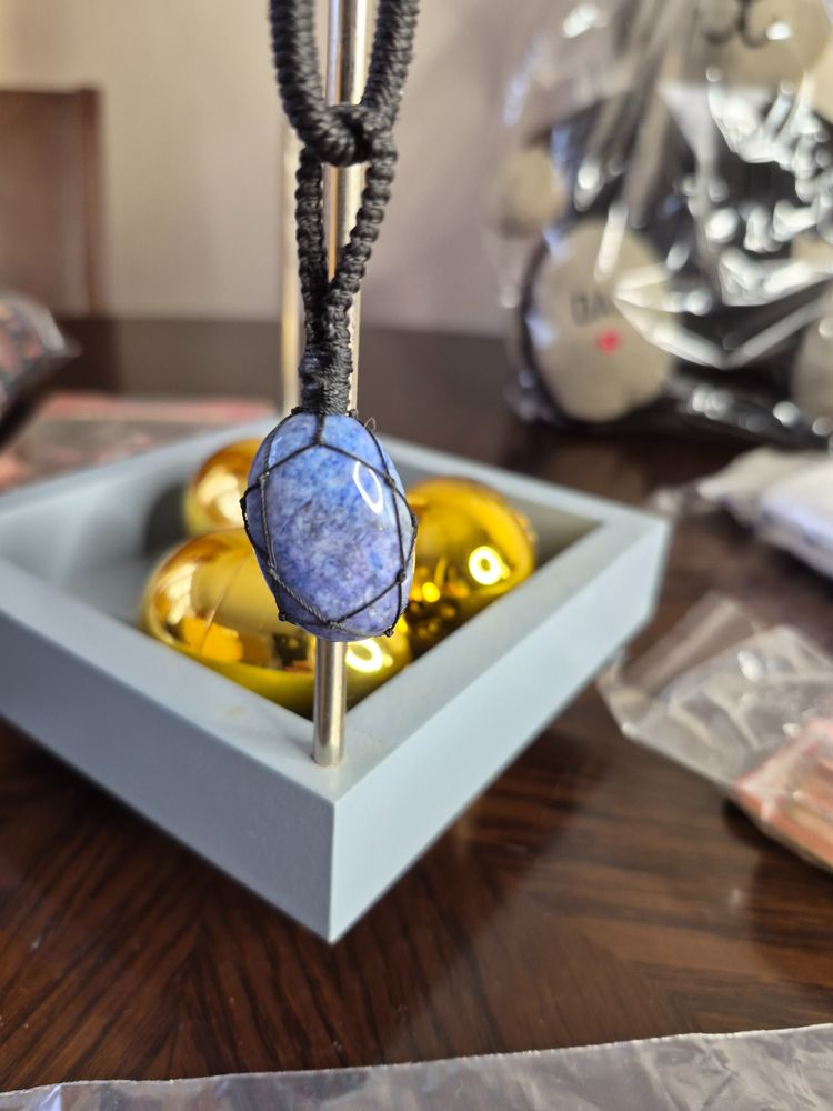 Blue Stone Pendant Necklace