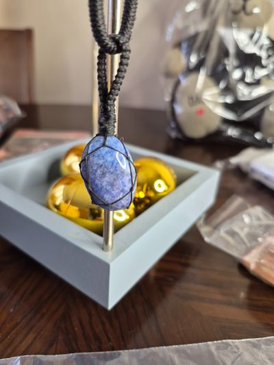 Blue Stone Pendant Necklace