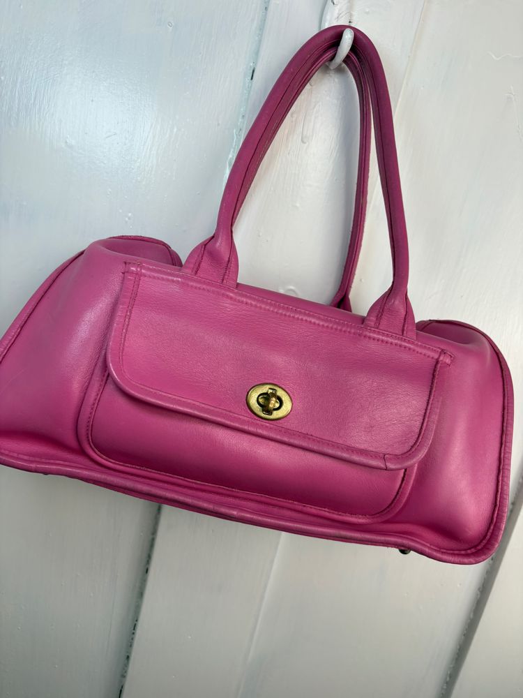 Other Vintage 1980s Pink Leather Handbag product image