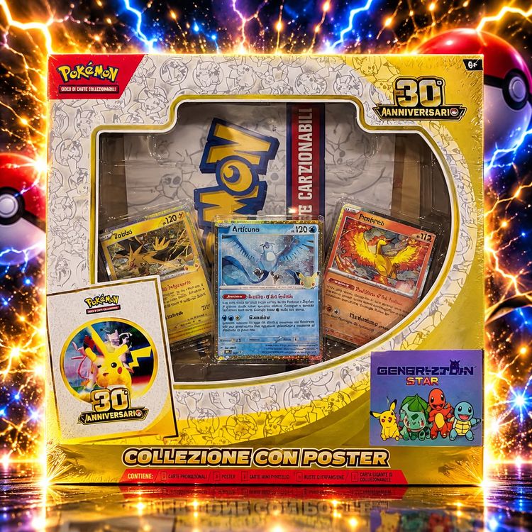 Collezzione con poster 30 th anniversario pokemon  image 5