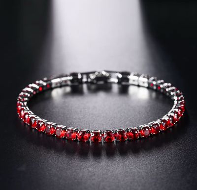 Tennis Bracelet stał cyrkonia