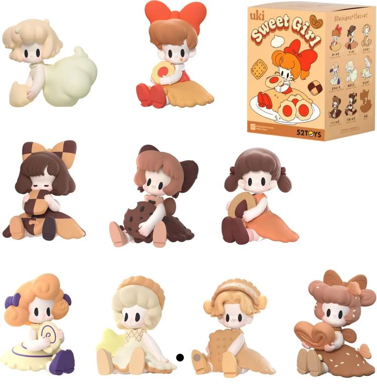 Uki Sweet Girl Collectible Figurines Set
