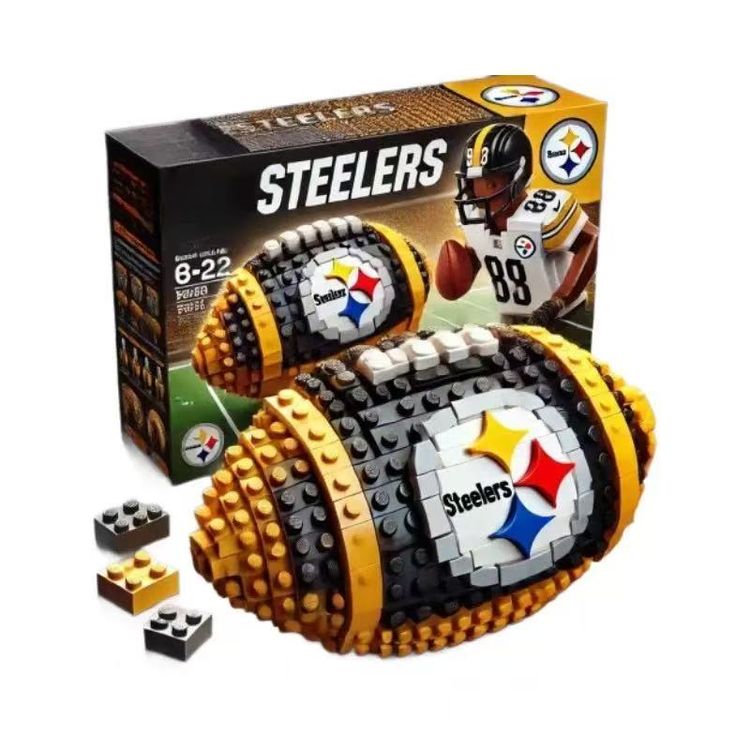 Steelers Football Building Block Set image 1